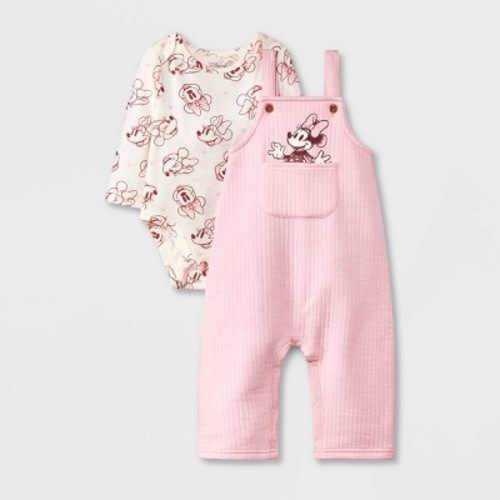 Baby Girls' Disney Minnie Mouse Top and Bottom Set - Pink, Size: 12M