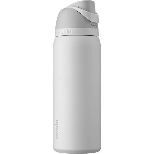 Owala FreeSip Insulated Stainless Steel Water Bottle with Straw, BPA-Free Sports Water Bottle, Great for Travel, 32 Oz, Shy Marshmallow