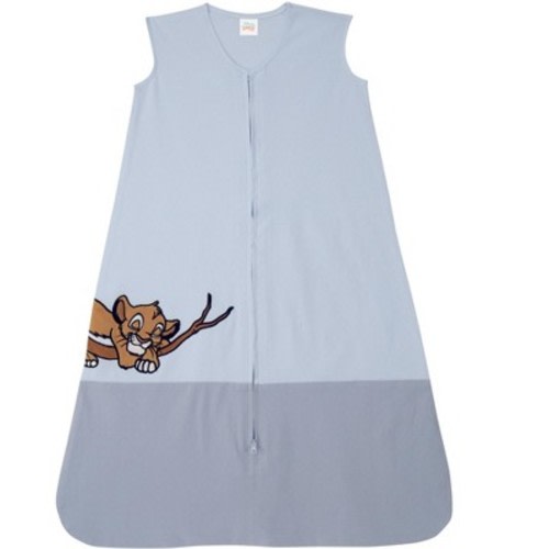 Lambs & Ivy Disney Baby Lion King Simba Blue Appliqued Cotton Wearable Blanket