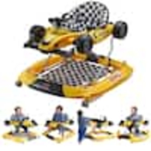 VEVOR 4in1 Foldable Baby Walker Activity Center 4 Modes Toddler Walker with Steering Wheels, Light for 6-24-Month Kid,Yellow YDSXBCHSGYBZUFC31V9