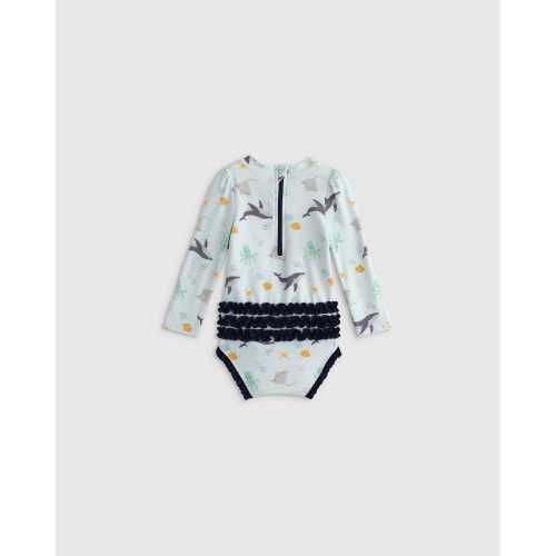 Long Sleeve Swimsuit - in Under the Sea
