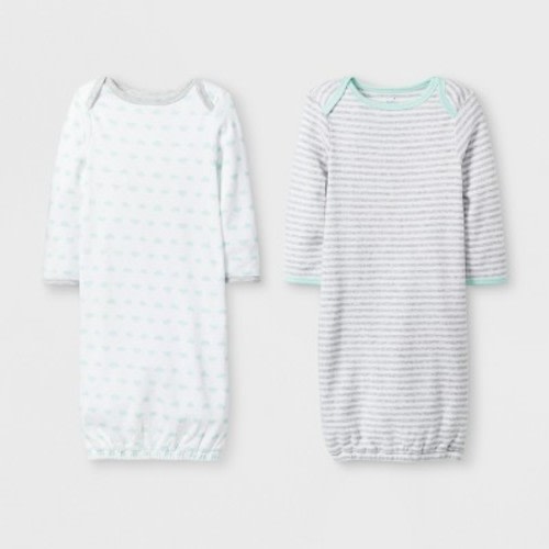 Cloud Island Baby In the Clouds Gown (2 pack)
