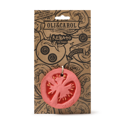 Renato the Tomato – Natural Rubber Teether & Bath Toy