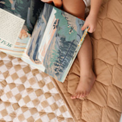 Toki Mats Picnic Blanket - Checker Toffee