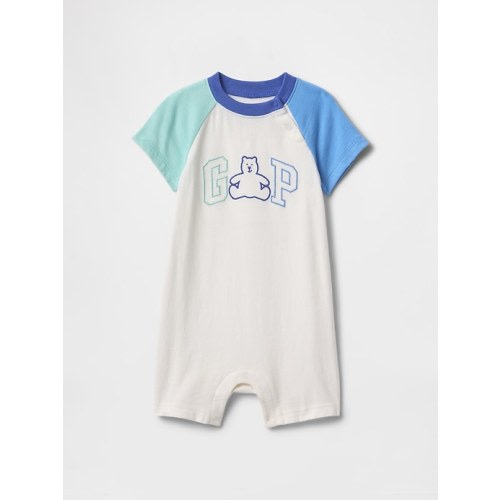 0-3 month Baby Gap Logo Shorty One-Piece | Gap