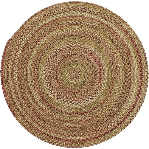 Capel American Heritage Foliage 7' 0" Round Braided Rug