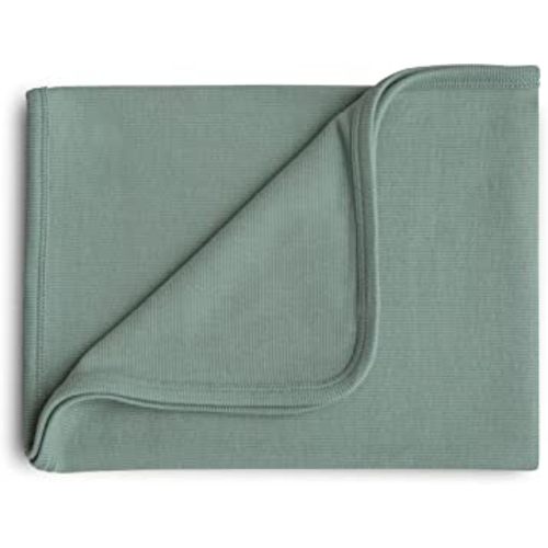 mushie Extra Soft Baby Blanket - Roman Green