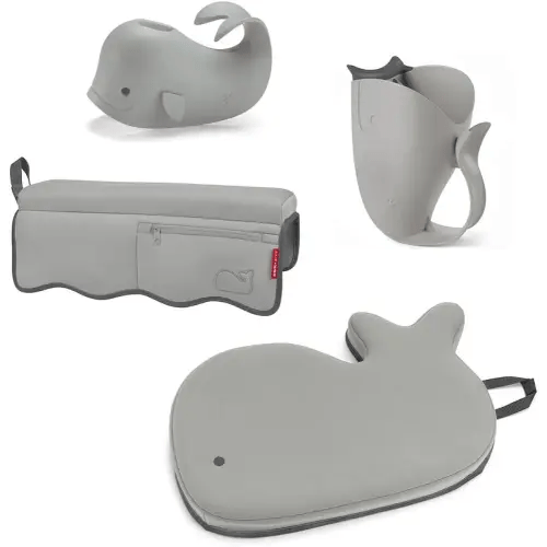 Skip Hop Moby Baby Bath Essential Set, Grey