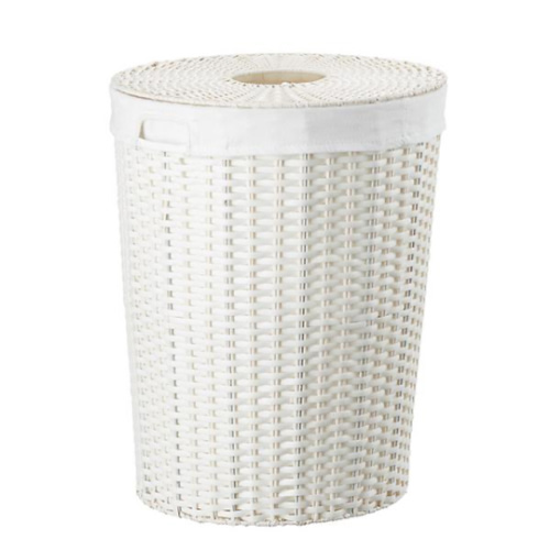 WHITE Montauk Round Hamper