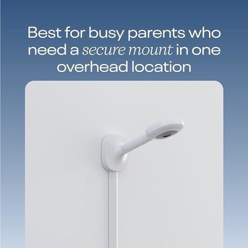 Nanit Pro Smart Baby Monitor & Wall Mount – 1080p Secure Wi-Fi Video Camera, Sensor-Free Sleep & Breathing Motion Tracker, 2-Way Audio, Sound & Motion Alerts, Night Vision, and Breathing Band - White - Pro Camera & Wall Mount