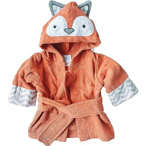 Baby Aspen "Rub-a-dub, Fox in the Tub Fox Hooded Baby Bath Towel/Baby/Toddler Robe, Baby Shower Gifts, 0-9 Months