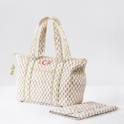 Block Print Diaper Bag