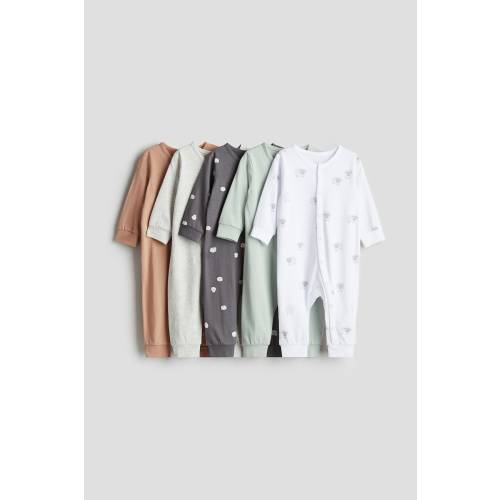 5-PACK LONG-SLEEVED PAJAMA JUMPSUITS