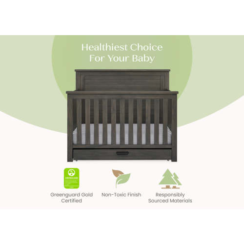 Caden 6-in-1 Convertible Crib with Trundle Drawer - Delta Children