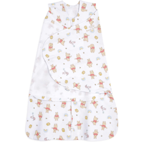 100% Cotton Baby Swaddle Winnie the Pooh Rainbows | Newborn | HALO US