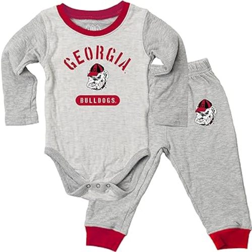 Wes and Willy Baby College Jie Jie Long Sleeve Bodysuit and Pant Set