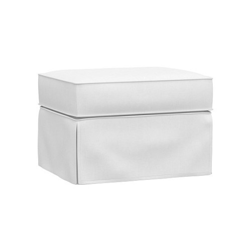 Comfort Slipcovered Ottoman | Pottery Barn Kids