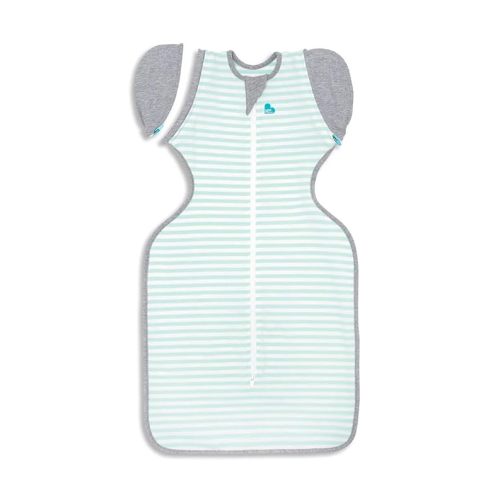 Love to Dream Swaddle Up Transition Swaddle, Patented Zip-Off Wings, Gently Help Baby Transition from Being Swaddled to Arms Free When Showing Signs of Rolling, 1.0 TOG, 13-19 lbs, Mint