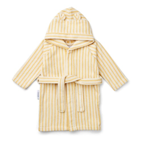 Rollo Organic Cotton Terry Cloth Bathrobe Pale yellow