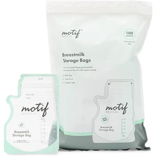 Motif Medical Breastmilk Storage Bags, 100 Count