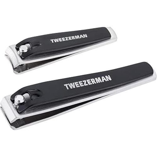 Tweezerman Stainless Steel Nail Combo Set with Fingernail and Toenail Clippers