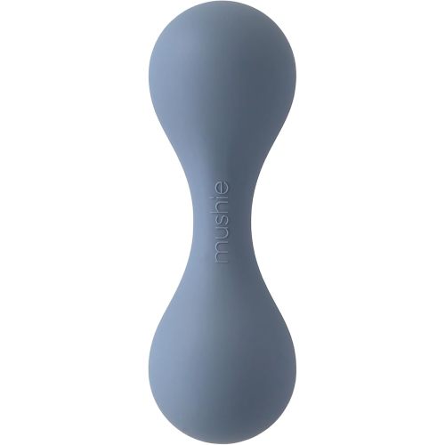mushie Silicone Baby Shaker Rattle Toy | Ages 3+ Months (Tradewinds)