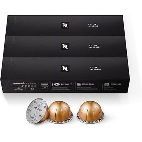 Nespresso Capsules Vertuo, Melozio, Medium Roast Coffee, 30-Count Coffee Pods, Brews 7.8oz.