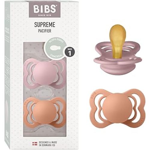BIBS Pacifiers | Supreme Collection | BPA-Free Baby Pacifier | 2 Pack
