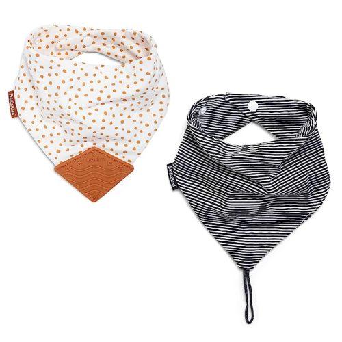 Amazon.com : BooginHead Cotton Baby Drool Bibs, Teething Bib and Pacifier Holder Bib, Terracotta : Baby