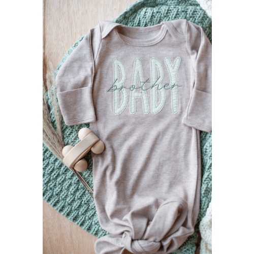 Wonderfully Made Baby Brother Gown | Lad 'N Lassie