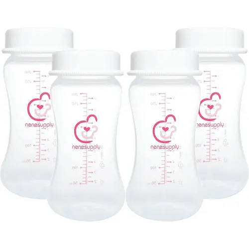 Nenesupply Wide Mouth Feeding Bottle 9oz Storage Bottle Compatible