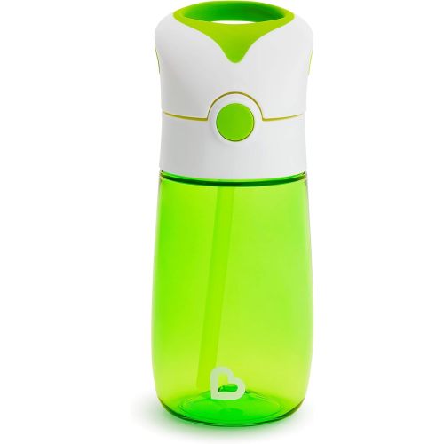 Munchkin Flip and Go Tritan Straw Cup, 12 Ounce, Green
