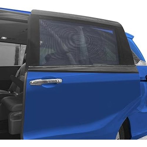 2 Pack Mesh Car Window Screen for MPV Sliding Door, Sun Shade for Camping