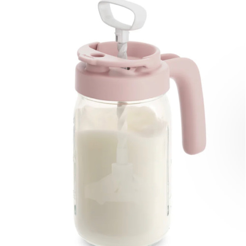 Glass Formula And Breastmilk Mixing Pitcher with Mixing Handle