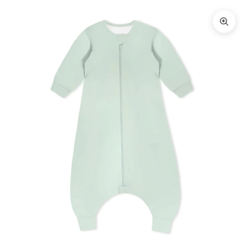 Organic Cotton & Camel Wool Long Sleeve Sleep Sack Walker 1.0 TOG - Pea Green