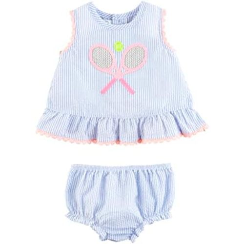 Mud Pie baby-girls Girls Pinafore Set