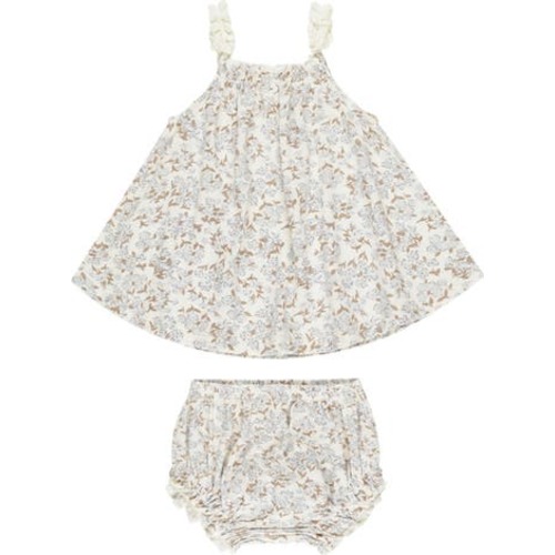 Floral Trapeze Top & Bloomers, 6-12M