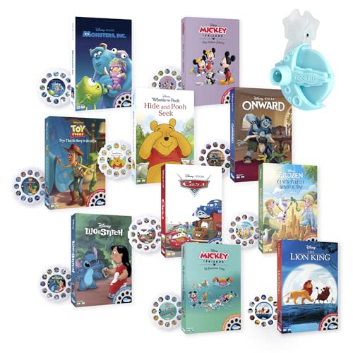 Moonlite Storytime Disney Megabundle with Mini Projector and 10 Classic Bedtime Stories, A Magical Way to Read Together, Digital Storybooks, Fun Sound Effects, Learning Gifts for Kids Ages 1 and Up