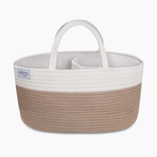 Natemia Rope Diaper Caddy Organizer - Beige