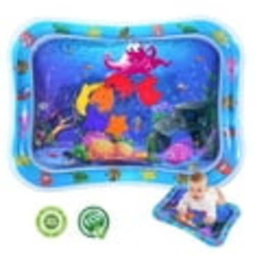 BUSATIA Tummy Time Inflatable Water Activity Play Mat for 3 6 12 Months Baby Boys and Girls