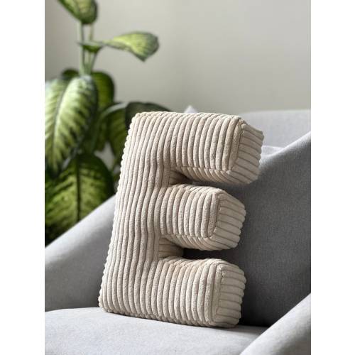 Cream Alphabet Letter Pillow - Letter Pillow - Corduroy Pillow - Corduroy Letter - Nursery Pillow - Baby Room Decor