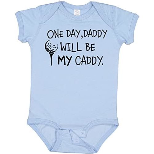inktastic 1 Day, Daddy Will Be MY Caddy- Kids Golfing Baby Bodysuit