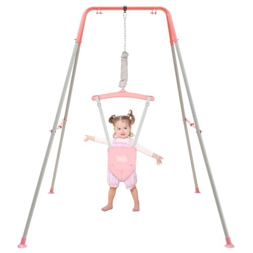 FUNLIO Baby Jumper with Stand for 6-24 Months