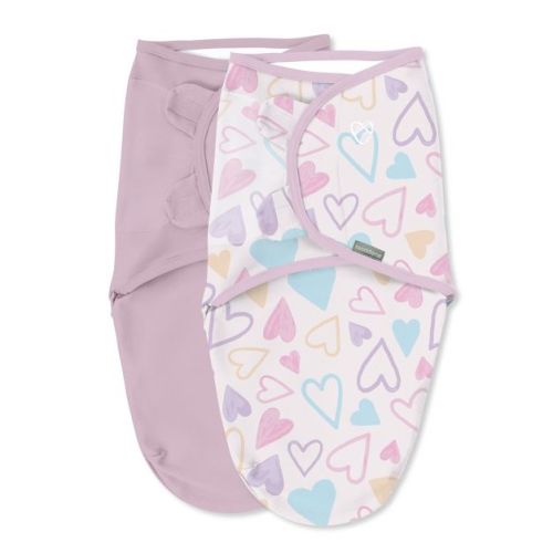 Swaddleme By Ingenuity Original Swaddle - I Heart You - 0-3 Months - 2pk