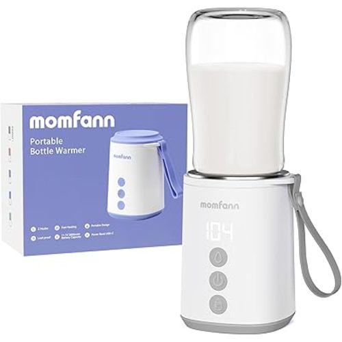Portable Bottle Warmer, Travel Baby Bottle Warmer for Breastmilk On The Go, Leak-Proof, 2 Modes Fast Heating