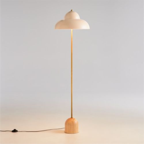Eloise Pink Wood and Metal Kids Floor Lamp