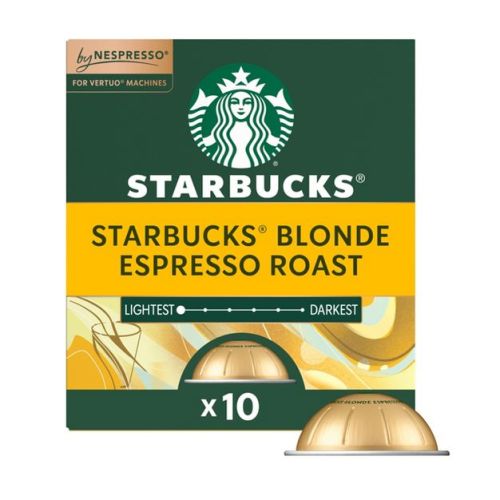 Starbucks By Nespresso vertuo line Pods Light Roast Coffee Blonde Espresso Roast - 10ct