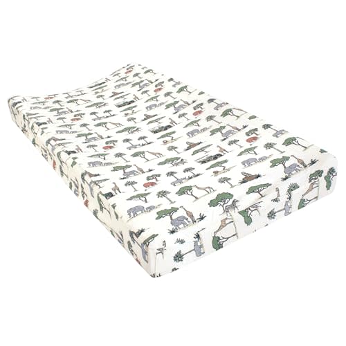 Hudson Baby Unisex Baby Changing Pad Cover, Going On Safari, One Size