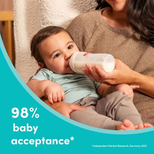 NUK Perfect Match Baby Bottle - Slow Flow - 5oz/3pk: BPA-Free, Silicone Nipple