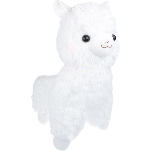 Cuddly White Alpaca Llama Lamb Toy -7" Stuffed Animal Cushion Plush Doll Valentine Gift New Baby Gift Graduate Gift Lovers Anniversary Fiesta Gift for Girlfriend Children Friends